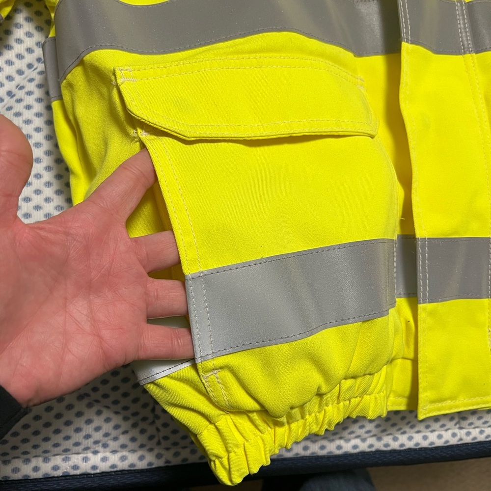 Bulwark Hi-Vis Yellow Bomber Jacket - Picture 7 of 10